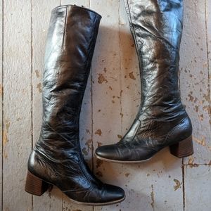 Vintage Cobbies Black Leather Julie Boot